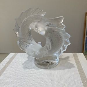 Lovely Lalique Carps. Perfect condition!! Awesome display piece!